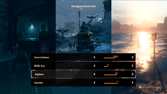 Deathloop - HDR Settings Screen