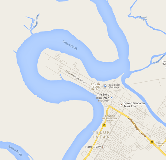 Bandar Teluk Intan - Benuk Geografi