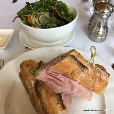 ham sandwich at Lafayette restaurant in NYC