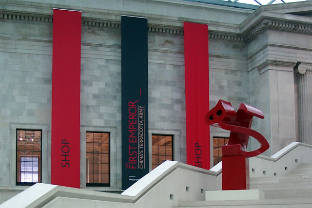 Red Heech by Parviz Tanavoli, Queen Elizabeth II Great Court, The British Museum, Great Russell Street, Bloomsbury, London