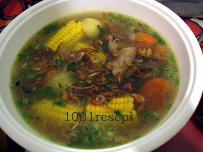 Koleksi 1001 Resepi: sup jagung