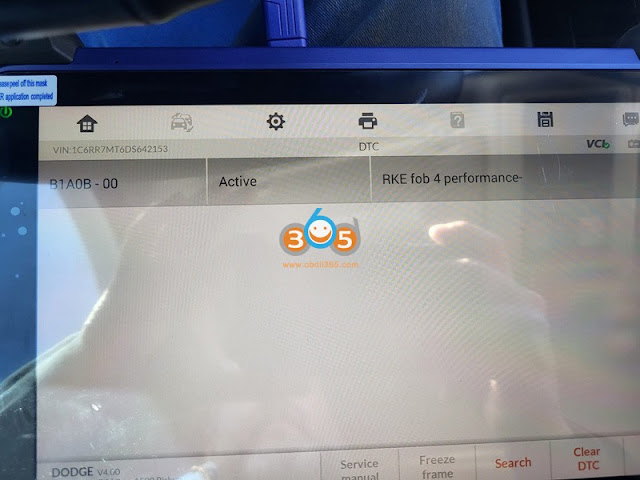 Autel IM608 2013 Dodge RAM Key Not Start B1A0B Solution 3