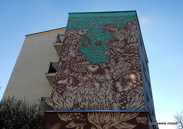 Śródmieście warszawskie murale Warsaw Nowolipki Muranów