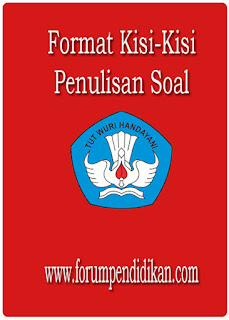 Format Kisi-Kisi Penulisan Soal 2018