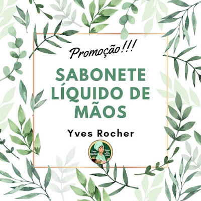 Banner de promoção de sabonetes líquidos de mãos de Yves Rocher, com a logomarca de Conselheira Expo Lisboa de Yves Rocher