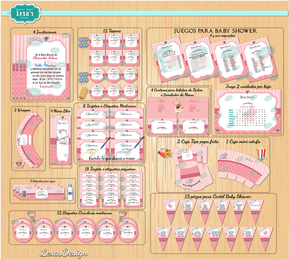 Kit  Baby Shower Gratis