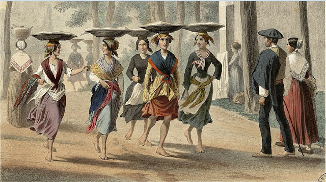 Баскские женщины в Байонне (1852 г.)