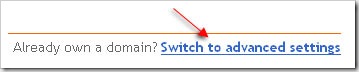 advanced settings