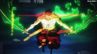 ワンピース アニメ 1062話 ロロノア・ゾロ Roronoa Zoro | ONE PIECE Episode 1062