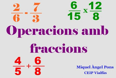 Tema 8. Operacions amb fraccions