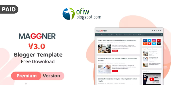 New Maggner v3.0 - [Premium] Blogger Template Free Download