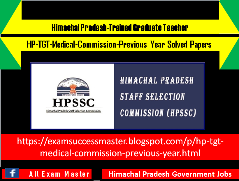 HP-TGT-Medical Commission Solved Question Papers