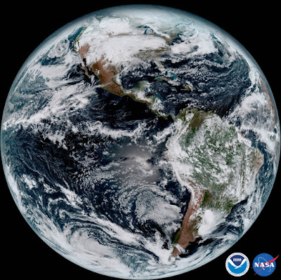GOES-16 Earth  . Credit: NOAA/NASA