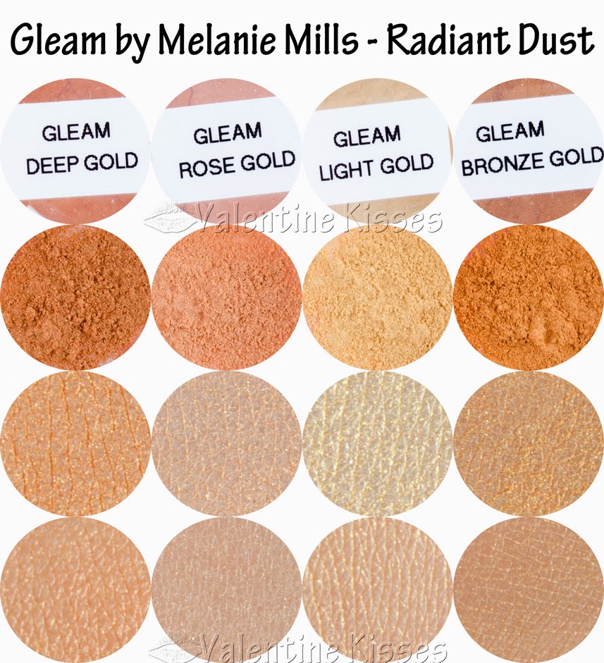 Valentine Kisses: Gleam by Melanie Mills Radiant Dust - all 4