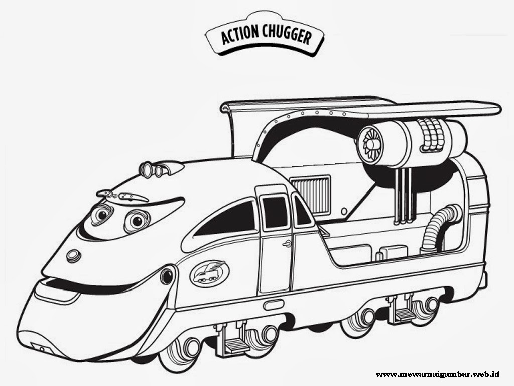 Gambar Mewarnai Kereta Chuggington Mewarnai Gambar