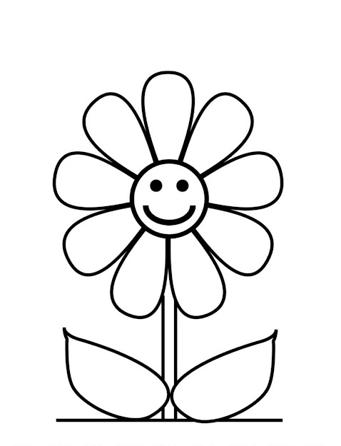 Flower Coloring Pages Cute
