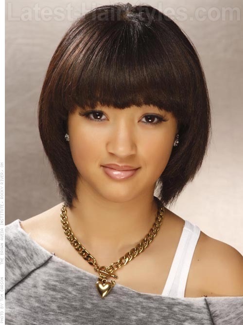 Hairstyles Bobs With Fringes