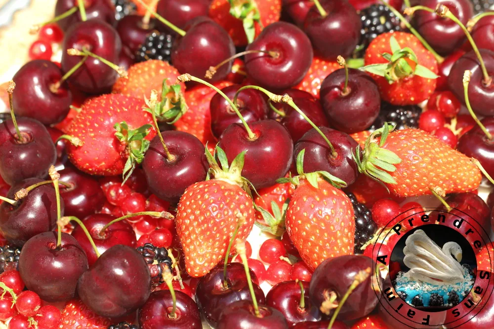 Tarte aux fruits et mascarpone sans cuisson