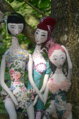 poupée art dolls fabric textile