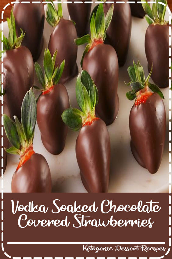 Soaking your strawberries in vodka is the best gift you can give yourself. Get the recipe at Delish.com. #delish #easy #recipe #vodka #chocolate #strawberries #alcohol #adults #valentines #valentinesday #galentines #party #ideas #cute