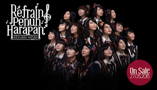 Poster Single ke-10 JKT48 'Refrain Penuh Harapan'