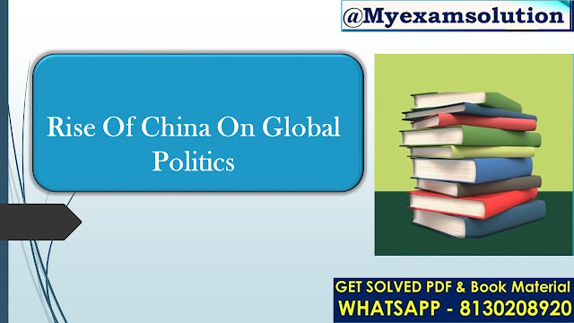 What is the impact of the rise of China on global politics