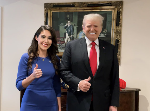 Anna Paulina Luna with Donald Trump