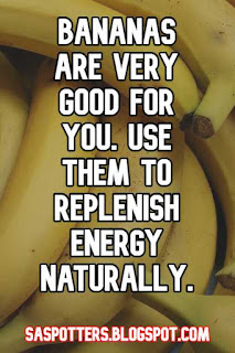 Bananas are very good for you. Use them to replenish energy naturally.