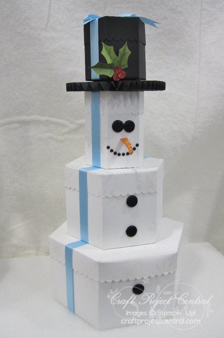 Snowman Gift Box Tower