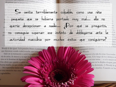 Se sentía terriblemente culpable, como una niña pequeña que se hubiera portado muy mal... ella no quería decepcionar a nadie... ¿Por qué se preguntó, no conseguía superar ese instinto de doblegarse ante la autoridad masculina por muchos éxitos que consiguiera?