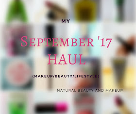 Natural Beauty And Makeup September Haul feature cosmetics and skincare products, Revlon, Hello Kitty, ST.Ives, Patanjali