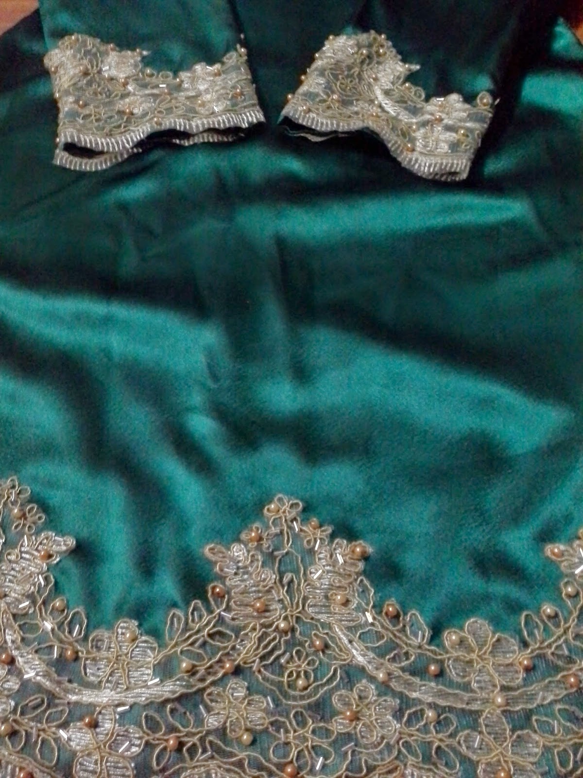 alialisakreatif by kolin zainal baju  hijau  emerald  with lace