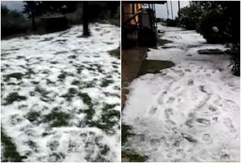 Hail Storms In Piduruthalagala And Nuwara Eliya