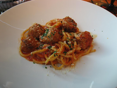 Meat-ball Spaghattoni at Quattro