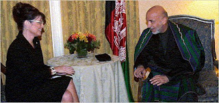 Sarah Palin and Hamid Karzai