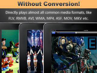 Riprodurre file audio e video senza conversione con l'app Play Any Video Format - PlayerX HD vers 1.5