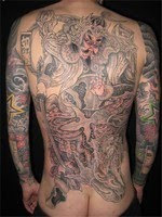 back tattoo, japanese tattoo, shogun tattoo