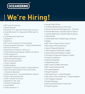  job openings at Oceaneering International