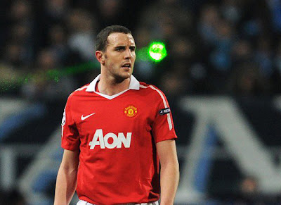 Champions League, John OShea Manchester United,Laser Light