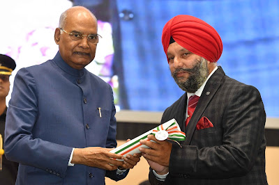 Gurnam Singh from Kathua awarded with Best Teacher Award by President of India