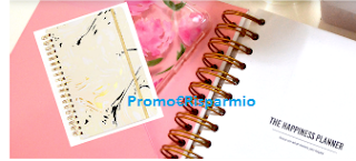 Logo Vinci gratis l'Agenda 17 mesi Bando fantasia Marble Blonde