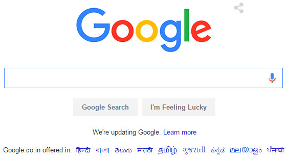 गूगल (Google) का नया लोगो जारी