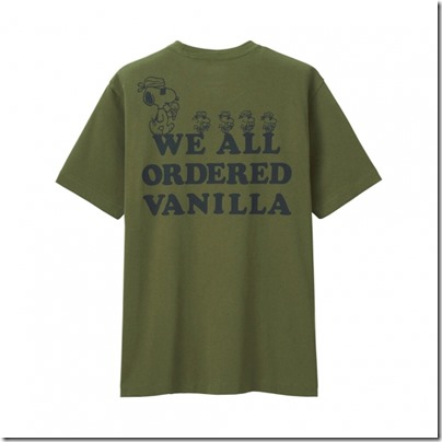 UNIQLO X PEANUTS MEN T SHIRT - WE ALL ORDERED VANILLA 02