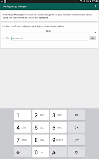 Número do celular do Whats App