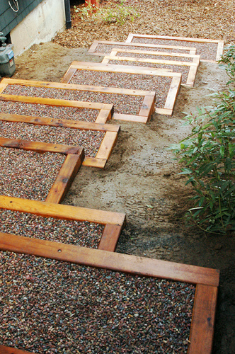 EXTERIOR CEDAR STAIRS - BACKYARD and PATIOS