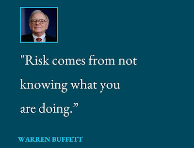 Risk comes from not knowing what you are doing - Warren Buffett Quotes - 09.10.2023