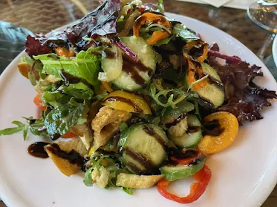 panzanella salad at Calcareous  Vineyard in Paso Robles, California