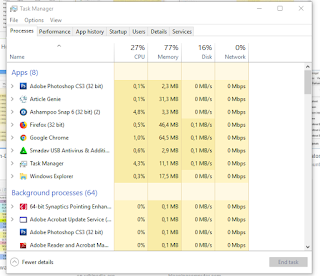 Tampilan Task Manager - www.arttech.web.id