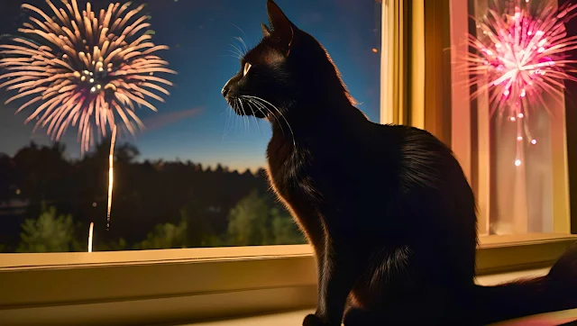 Cat Behavior and Fireworks Anxiety
