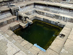 Pond inside Krishnabai temple